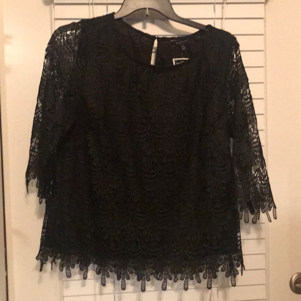 Black lace top